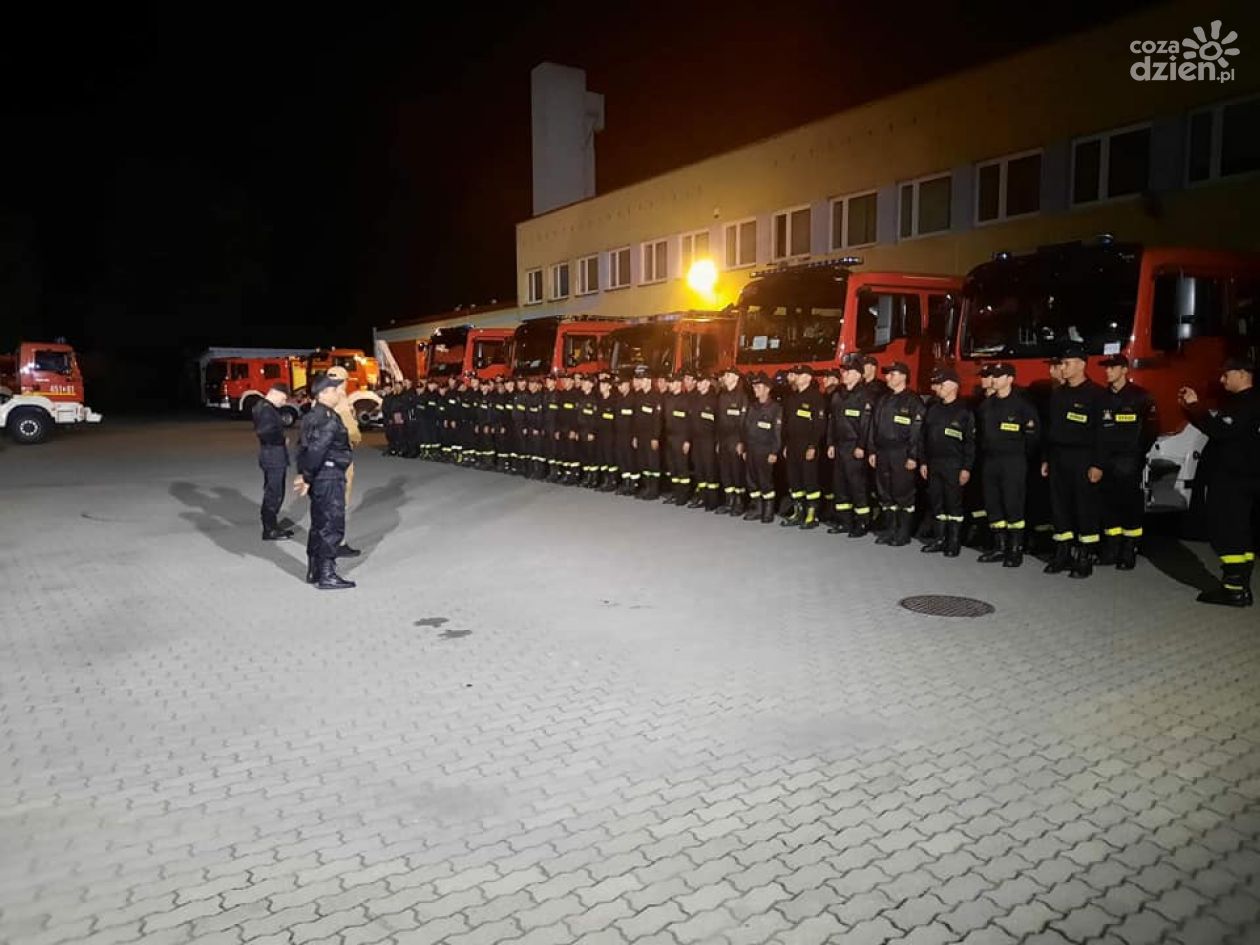 Świętokrzyscy strażacy ćwiczą podczas tegorocznej Kuźni Raciborskiej