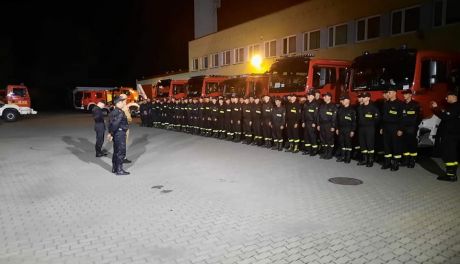 Świętokrzyscy strażacy ćwiczą podczas tegorocznej Kuźni Raciborskiej