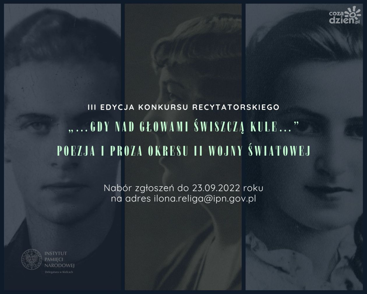 Nabór zgłoszeń do III konkursu recytatorskiego „…gdy nad głowami świszczą kule…”