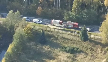 Kielce: Na ulicy Krakowskiej zderzył się motocykl z samochodem osobowym