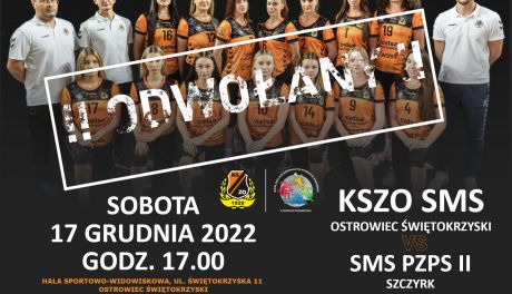 Mecz ostrowieckich siatkarek odwołany!
