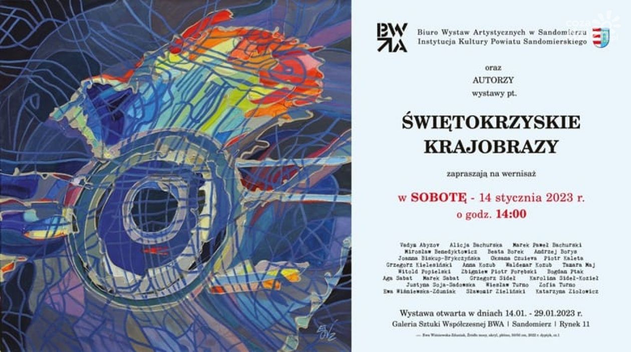 Świętokrzyskie krajobrazy w sandomierskim BWA