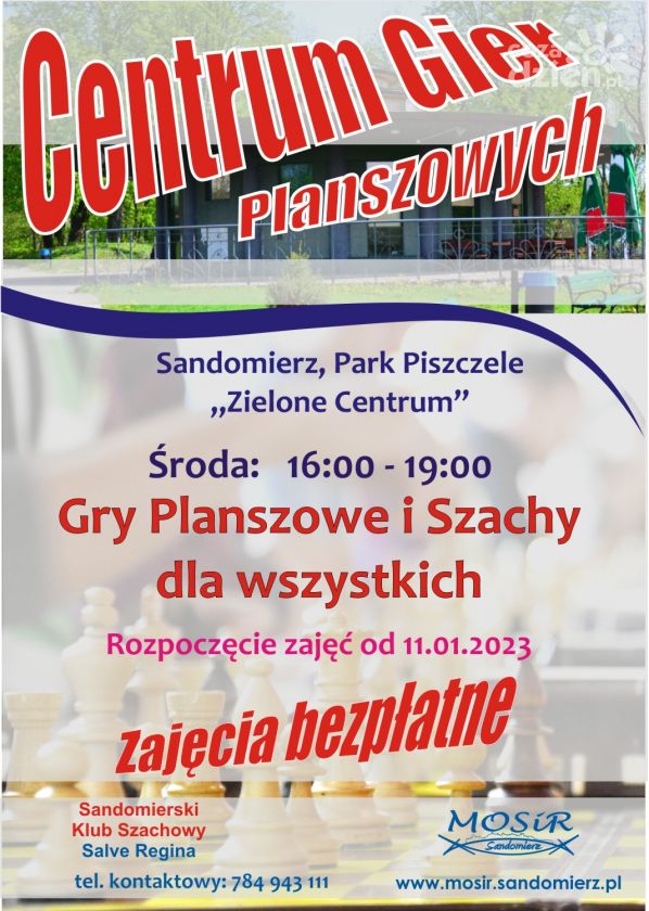 W Sandomierzu można bezpłatnie nauczyć się gry w szachy 