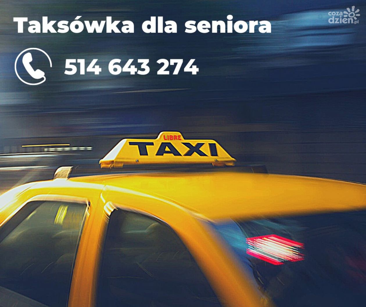 Bezpłatna taksówka dla seniora w Kielcach