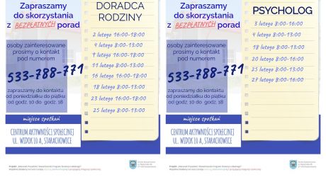 Bezpłatne porady doradców  w Starachowicach 