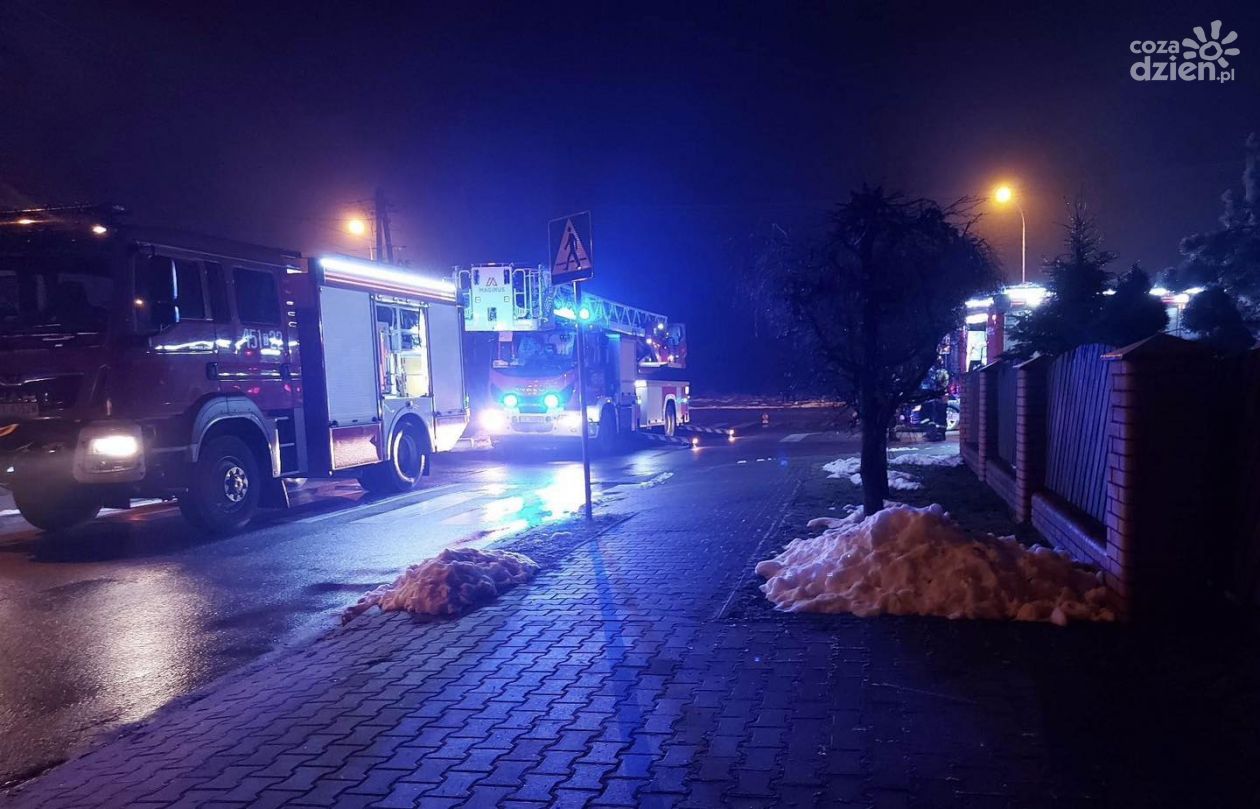 Nocna akcja strażaków w Szewnie 