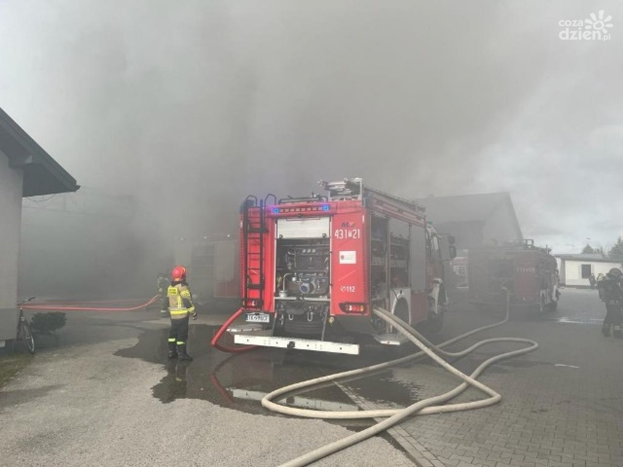 Pożar zakładów mięsnych w Pijanowie