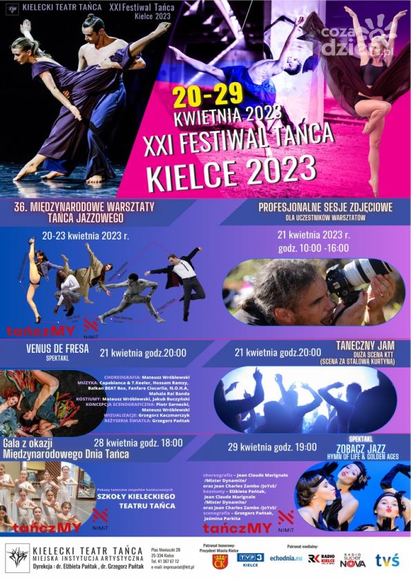 XXI Festiwal Tańca Kielce 2023 Kieleckiego Teatru Tańca