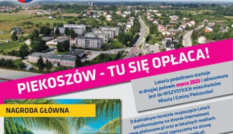 Trwa loteria podatkowa "Piekoszów – tu się opłaca"