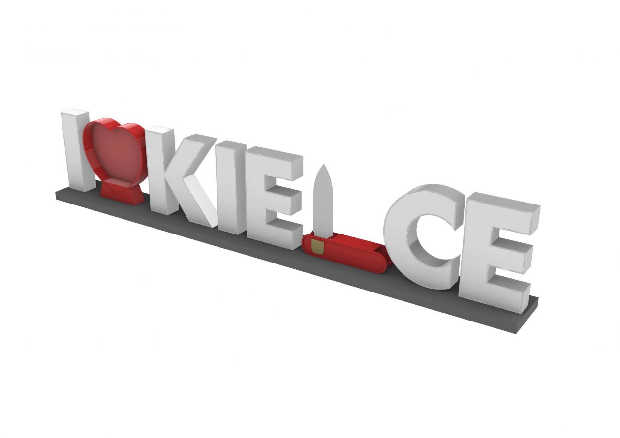 Odsłonięcie napisu „I ❤ Kielce”