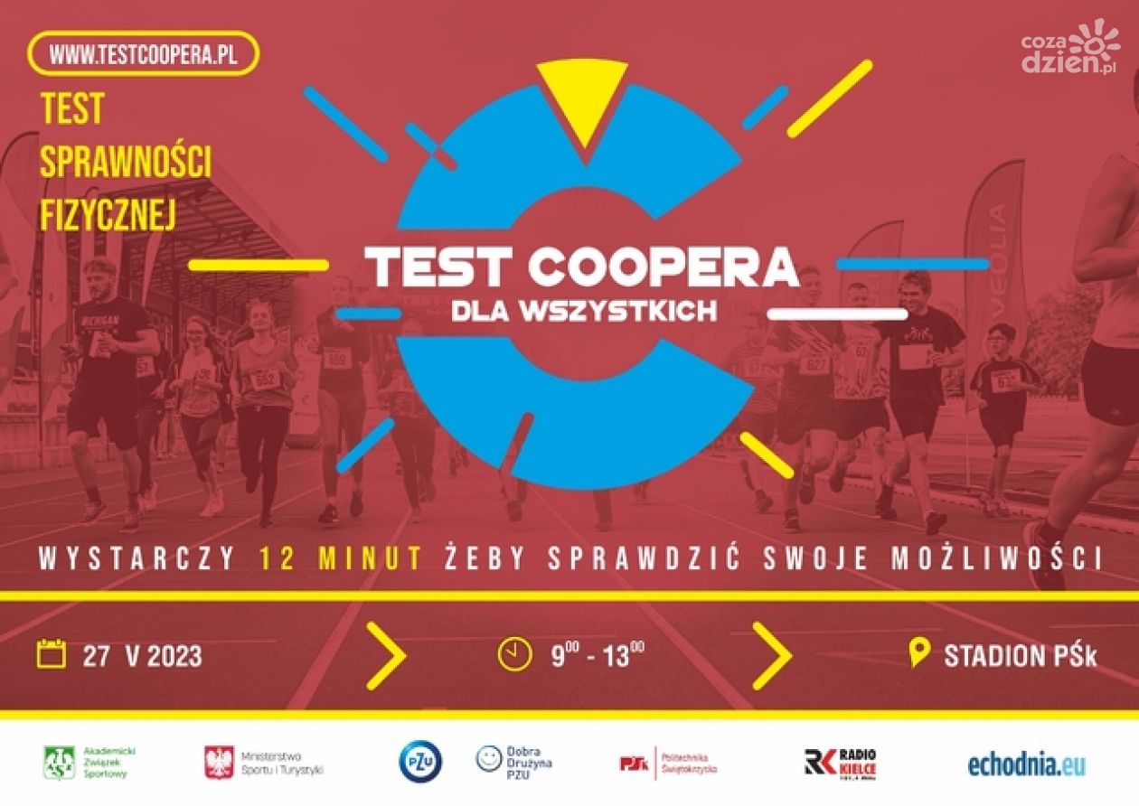 Test Coopera dla wszystkich na stadionie Politechniki Świętokrzyskiej