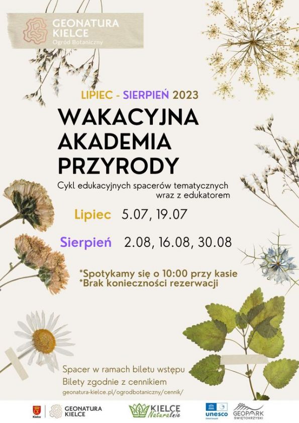 Ogród Botaniczny poleca się na wakacje