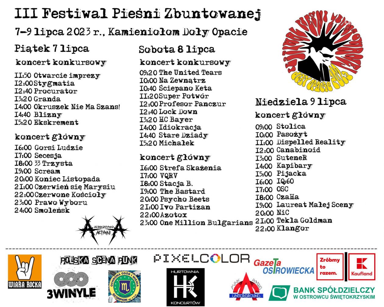 Festiwal Pieśni Zbuntowanej w Dołach Opacich