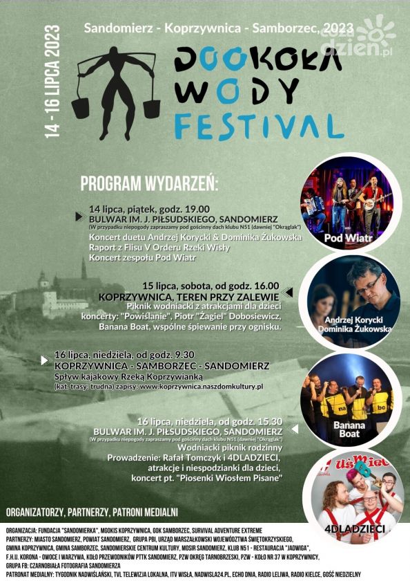 Wodny festiwal w Sandomierzu i Koprzywnicy 