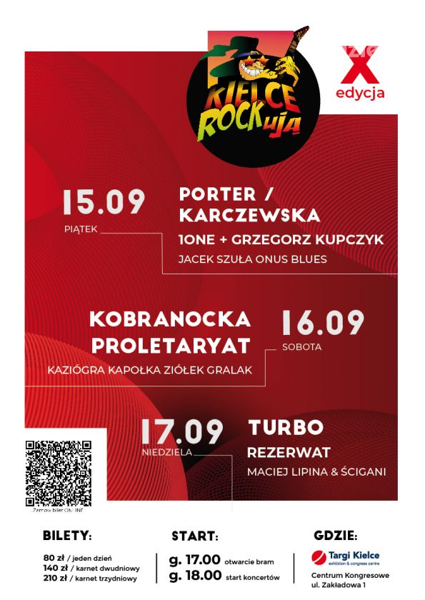 Legendy polskiej sceny muzycznej na festiwalu Kielce ROCKują!