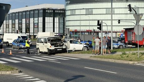 Wypadek na ulicy Świętokrzyskiej w Kielcach