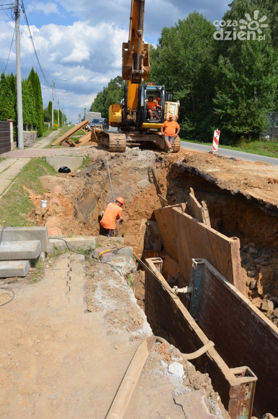 Postępują prace wodno-kanalizacyjne w gminie Masłów