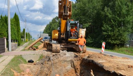 Postępują prace wodno-kanalizacyjne w gminie Masłów