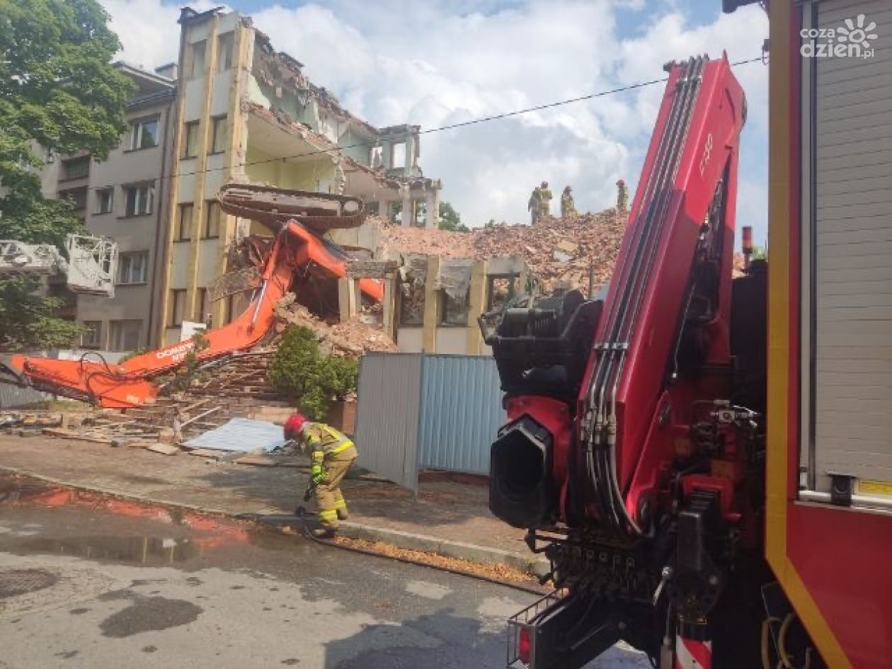 Wypadek na budowie w centrum Kielc. Jedna osoba nie żyje