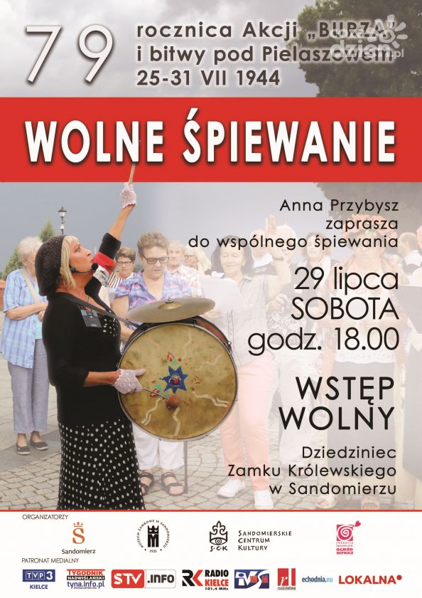 „Wolne Śpiewanie” na dziedzińcu Zamku Królewskiego w Sandomierzu