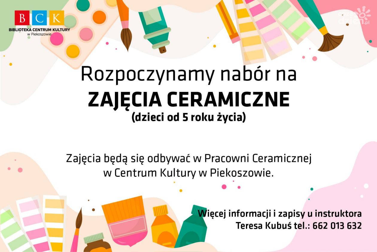 Rusza nabór na zajęcia ceramiczne w Piekoszowie