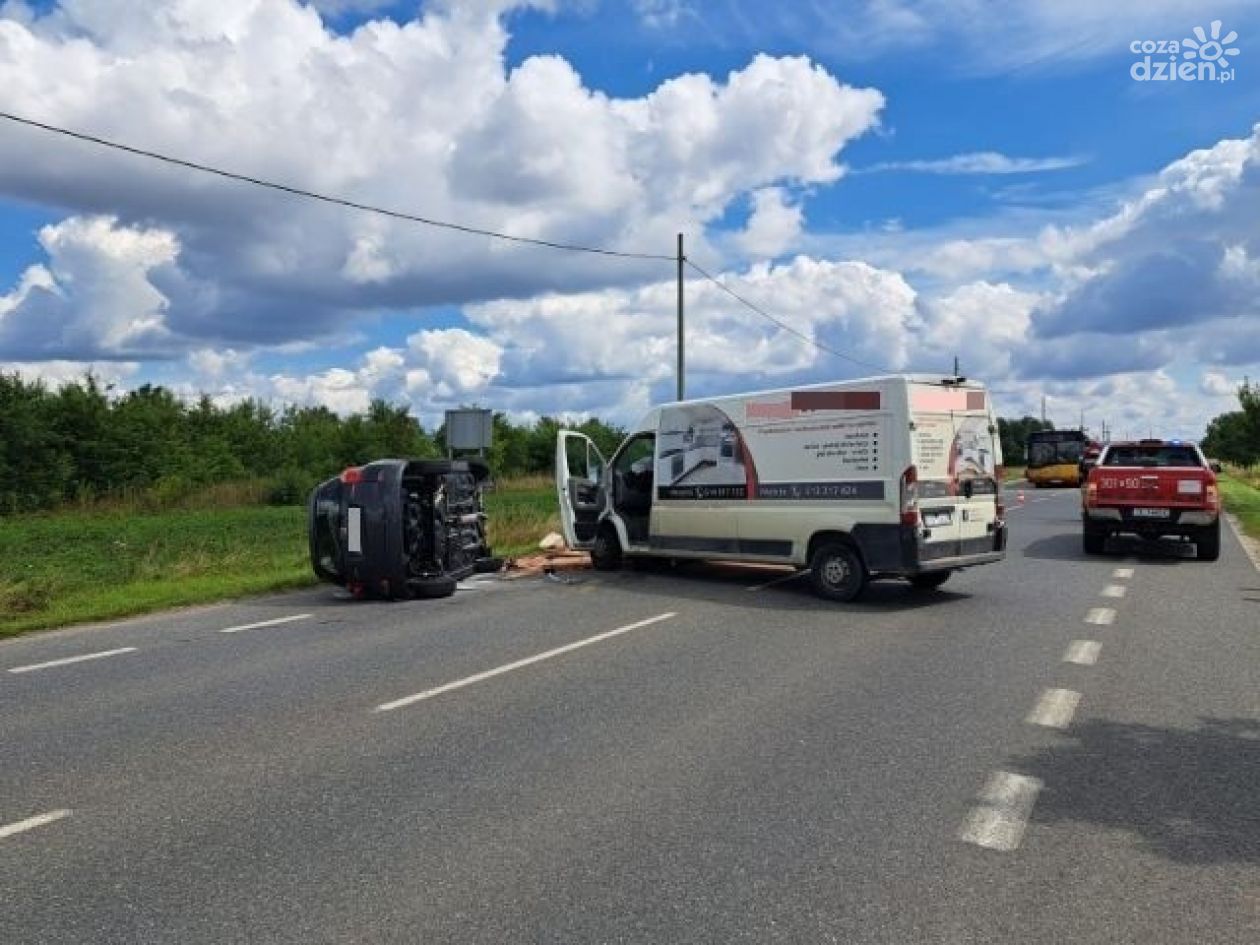 Poważny wypadek w Domaszowicach. Ranna kobieta