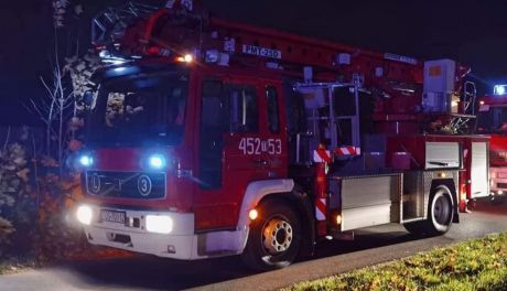 Pożar w budynku socjalnym w Opatowie. Dwie osoby zostały ranne