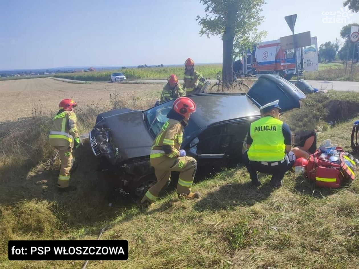 Wypadek drogowy w Przygradowie. Możliwe utrudnienia w ruchu.