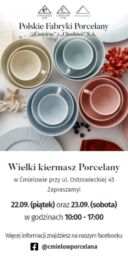 Kiermasz porcelany w Ćmielowie
