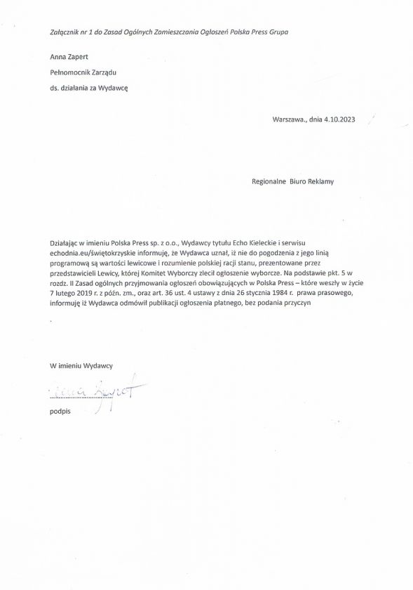  Cenzura wyborcza w orlenowskim Polska Press