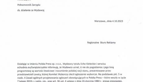  Cenzura wyborcza w orlenowskim Polska Press