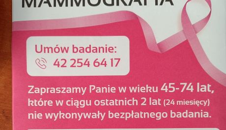 Bezpłatna mammografia dla mieszkanek gminy Ćmielów