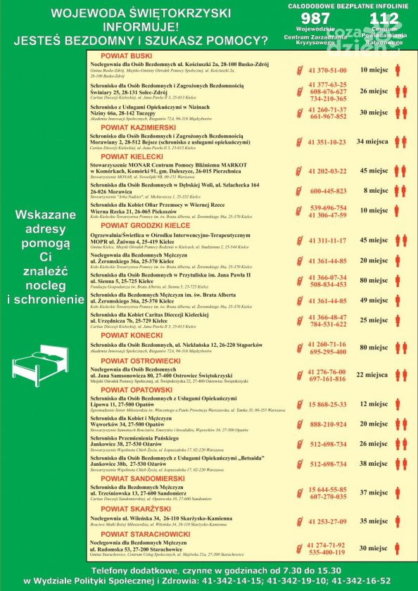 Jesteś bezdomny i szukasz pomocy?