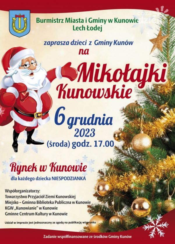 Mikołaj ma prezenty dla dzieci z gminy Kunów 