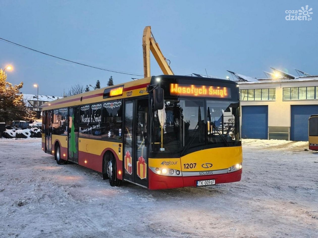 W Kielcach pojawiły się świąteczne autobusy