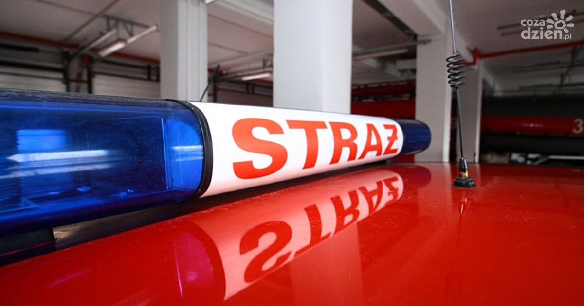 Pożar w szpitalu w Końskich