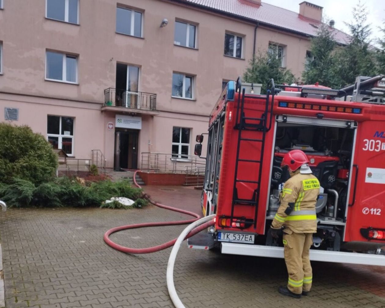 Pożar ośrodka szkolno-wychowawczego w Podzamczu Chęcińskim