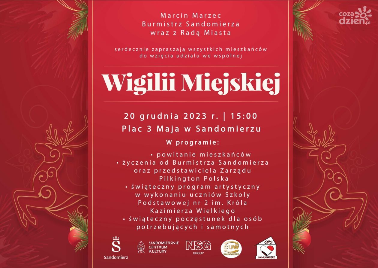 Sandomierska wigilia dla mieszkańców 