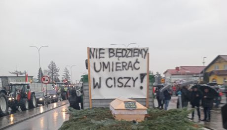 Rolnicze blokady wokół Ostrowca i w regionie