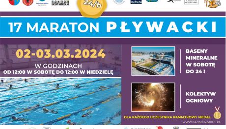 24-godzinny maraton pływacki w Kazimierzy Wielkiej 