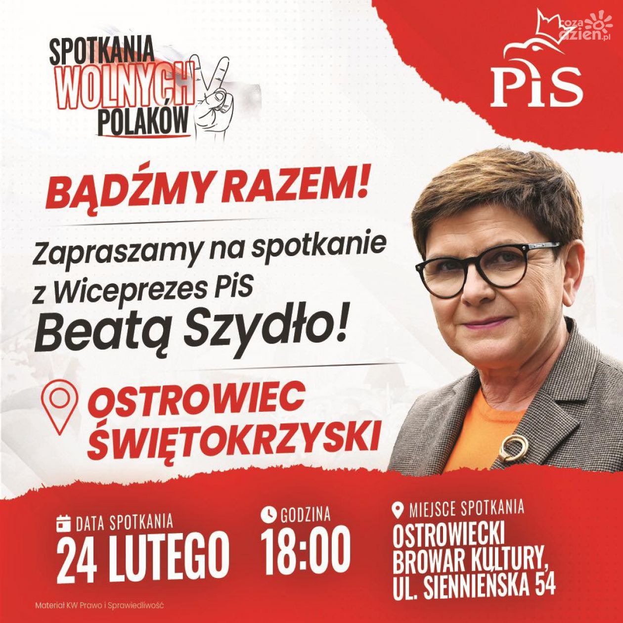 Beata Szydło w  Starachowicach i Ostrowcu 