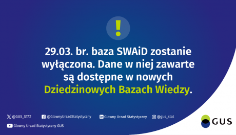 Baza Głównego Urzędu Statystycznego zostanie wyłączona