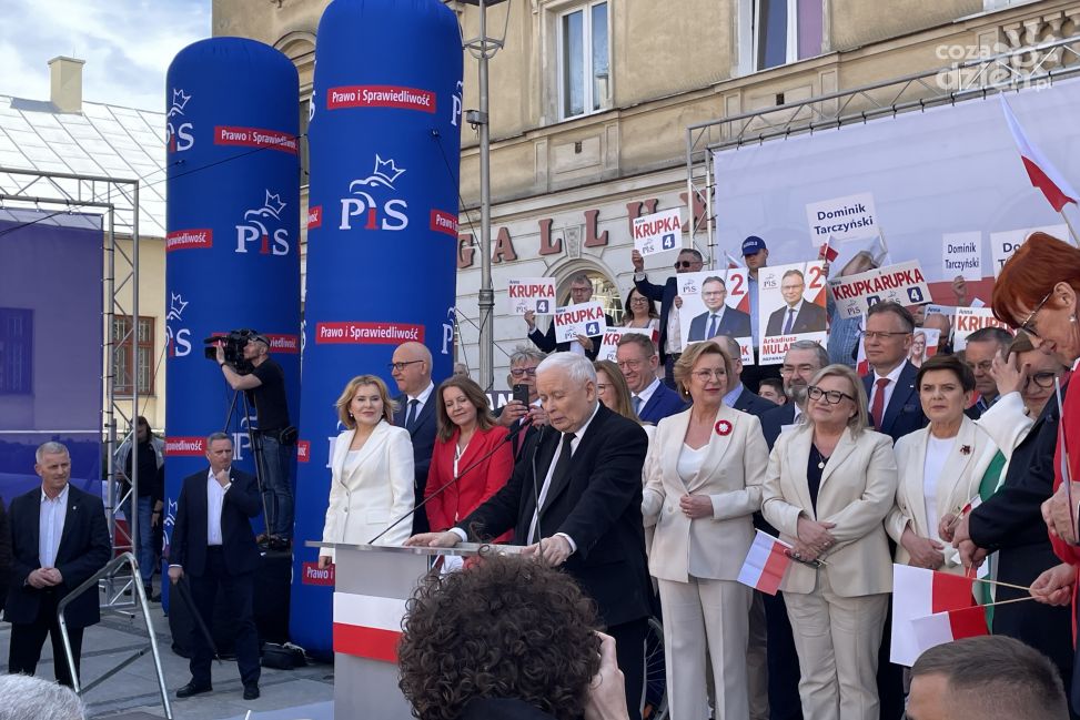 Jarosław Kaczyński w Kielcach: Polska musi być w Unii Europejskiej