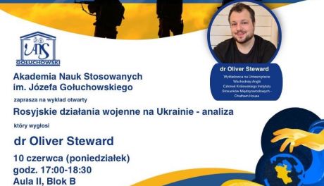 Analiza rosyjskich działań wojennych na Ukrainie będzie tematem wykładu na ostrowieckiej uczelni