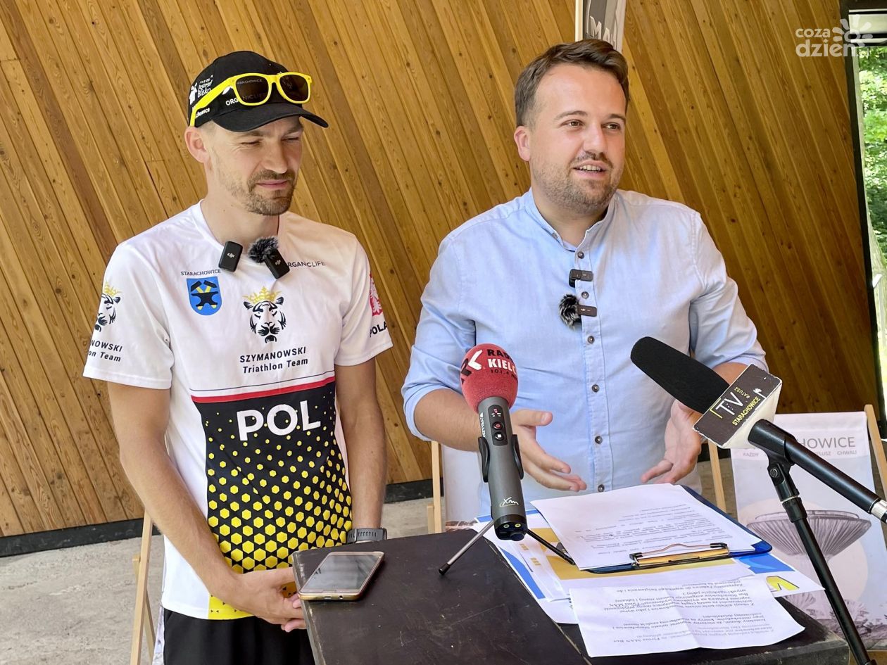 Zawody triathlonowe  nad starachowicką Lubianką 