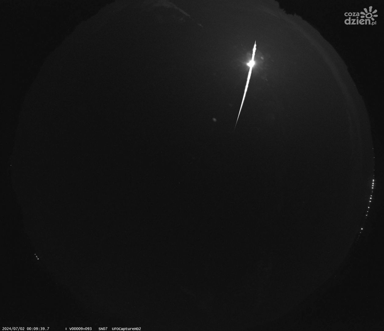 Potężny meteor rozbłysnął na świętokrzyskim niebie