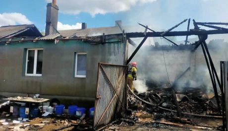 Pożar w gminie Kunów. Jedna osoba ranna 