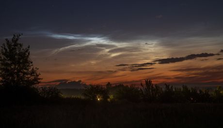 Obłoki srebrzyste zaświeciły nad regionem