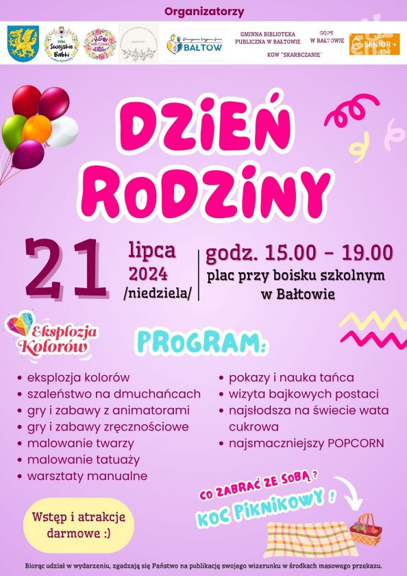 Dzień Rodziny odbędzie się w Bałtowie