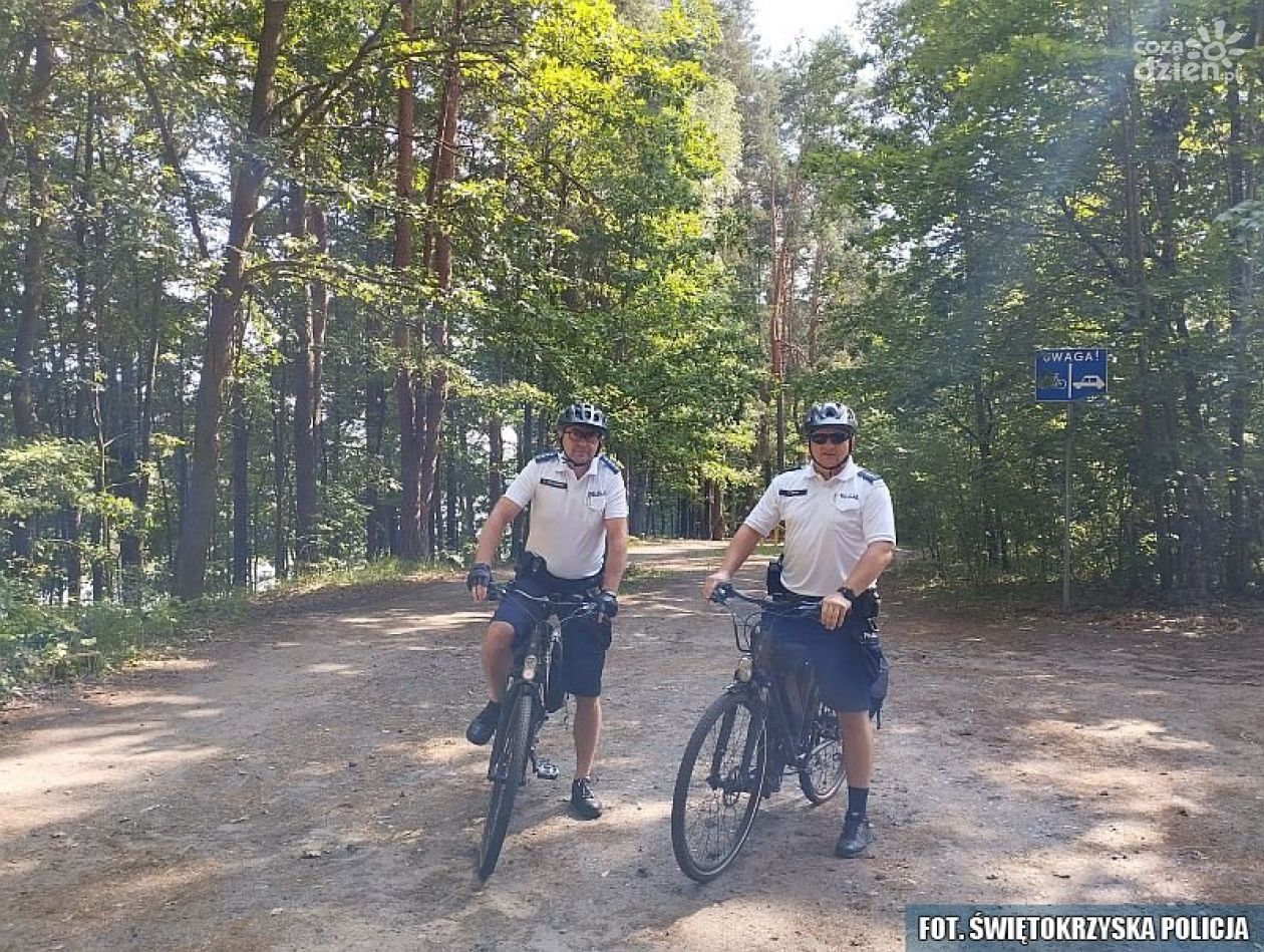 Skarżyscy policjanci na rowerach 